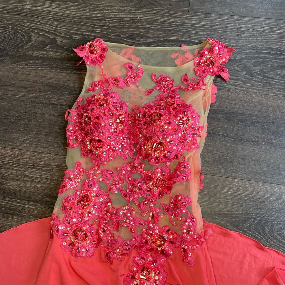 royal queen pink dress